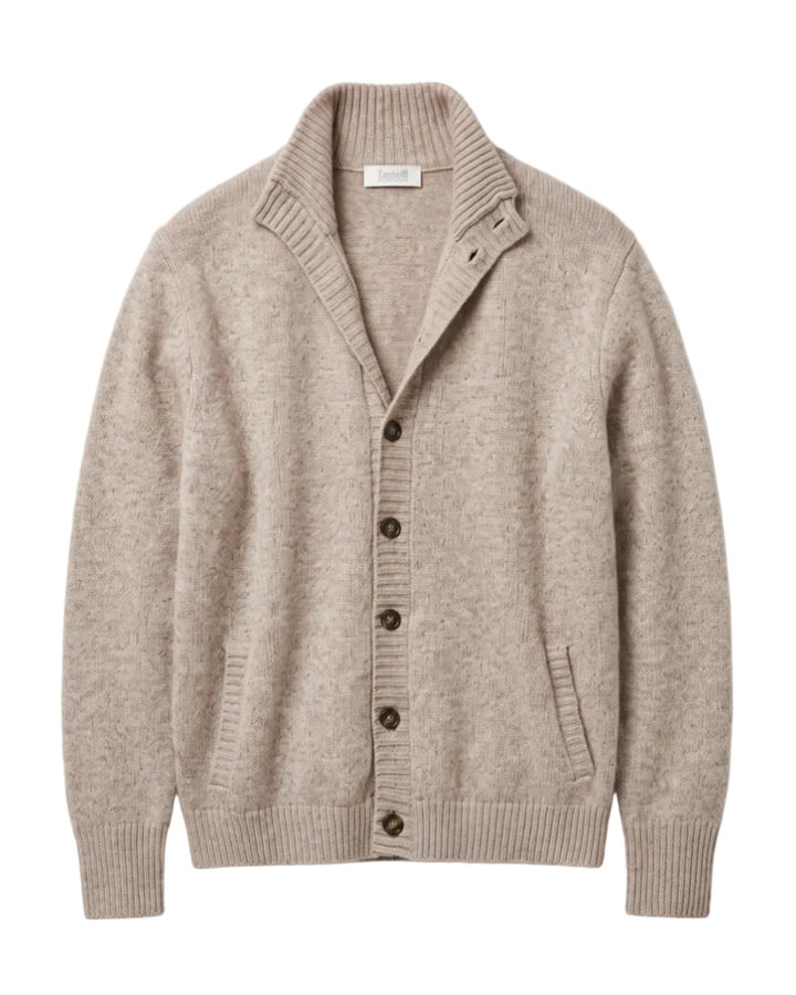 Cardigan in Lana Merinos e Cashmere
