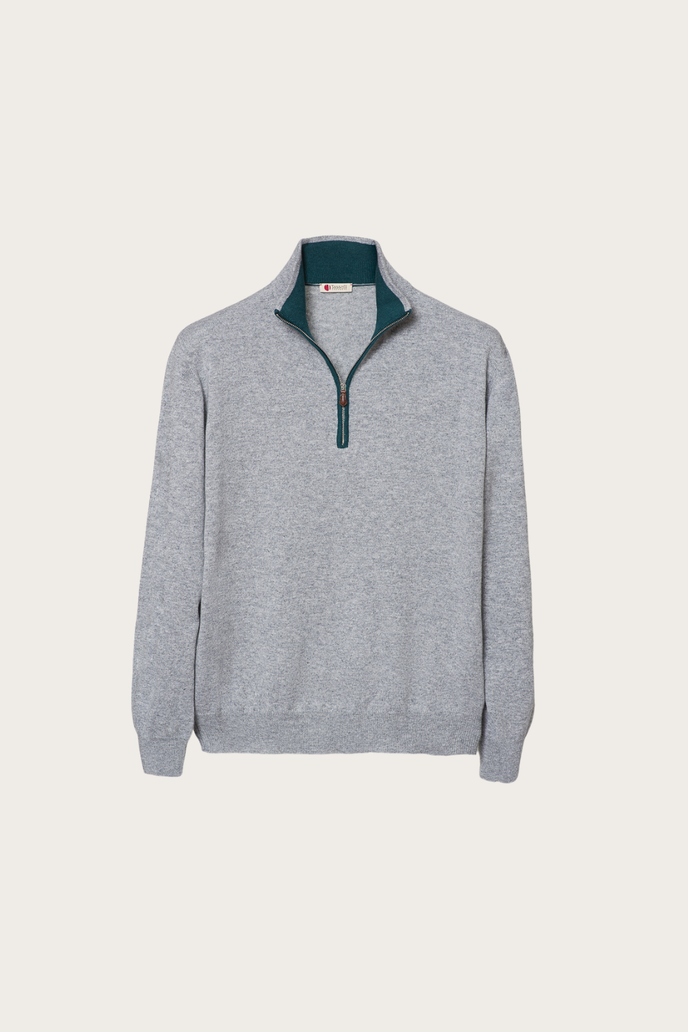 Maglia Zip Corta Di Cashmere In Purezza