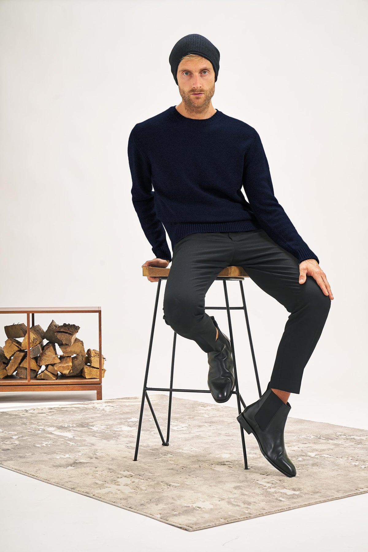 Girocollo Di Cashmere Seta Merinos