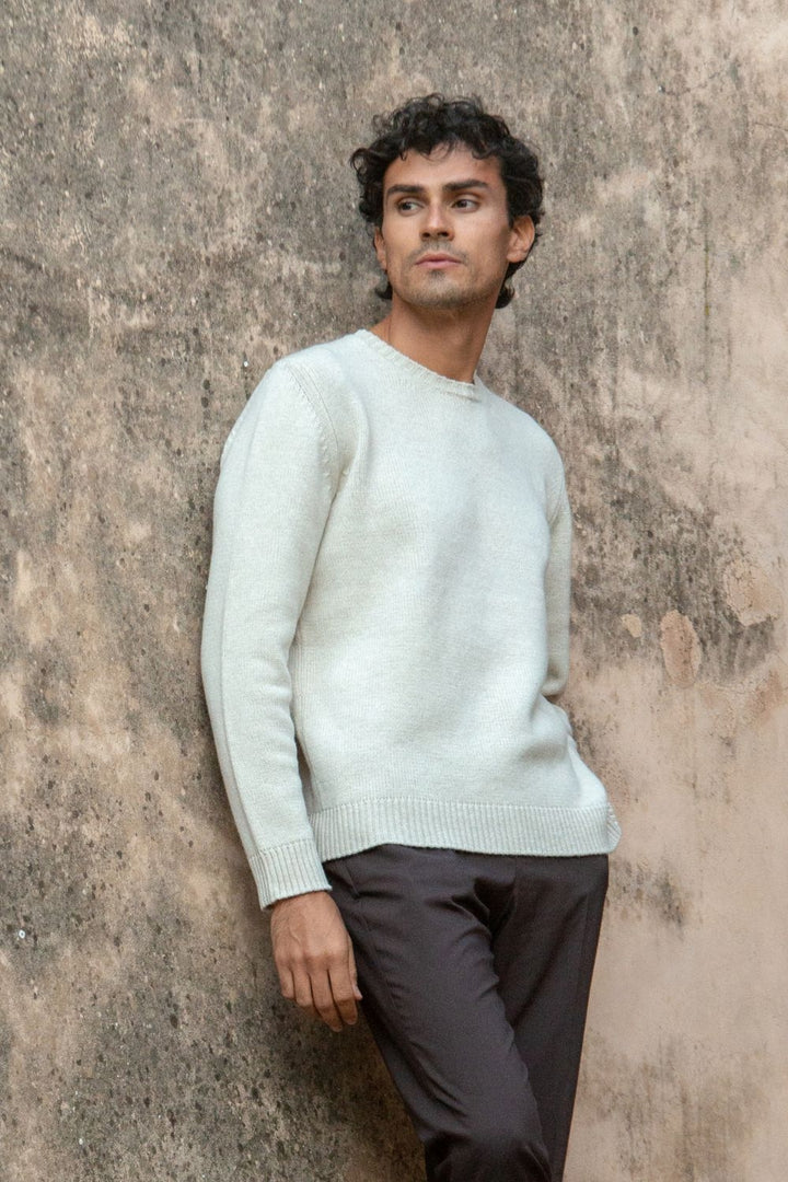 Girocollo Di Cashmere Seta Merinos