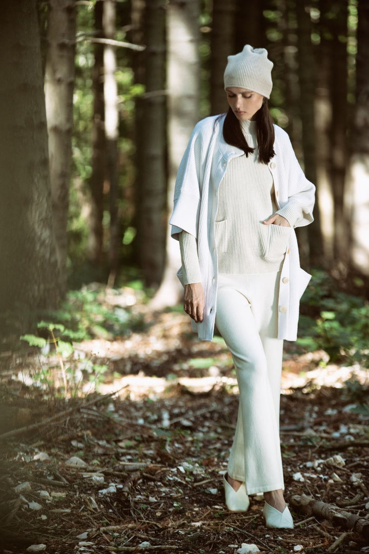 Cappotto Di Cashmere Merinos E Seta