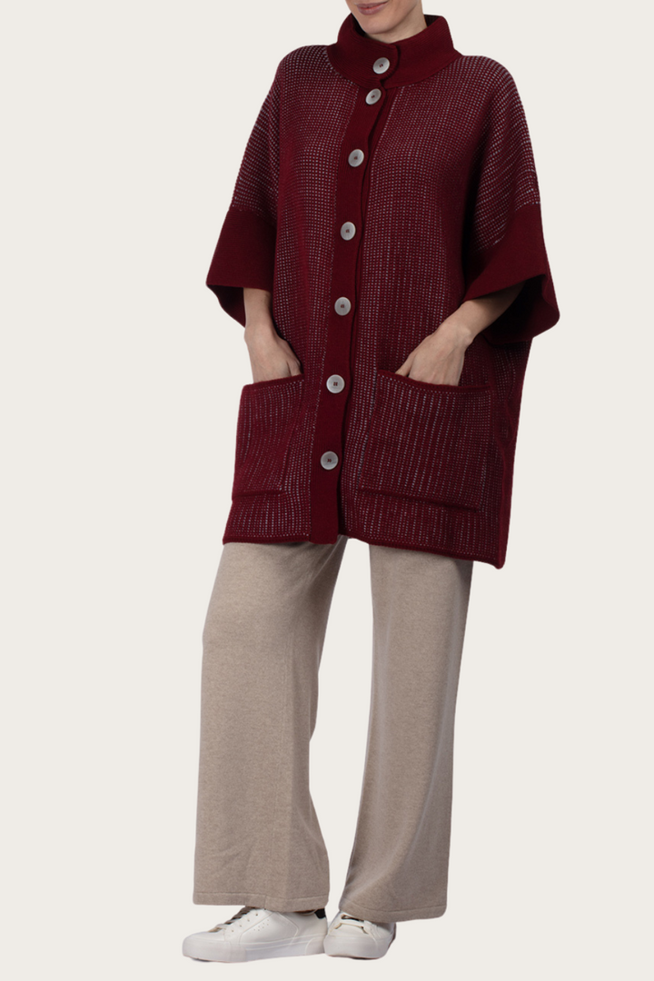 Cappotto Di Cashmere Merinos E Seta