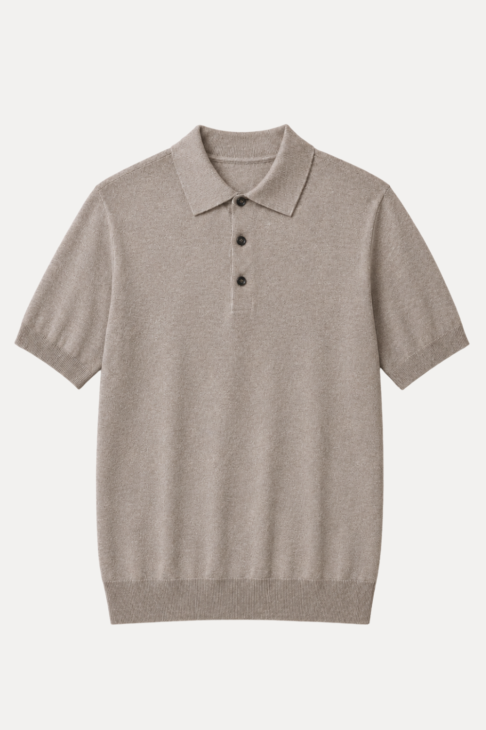 Polo T Shirt di Cotone Organico e Seta