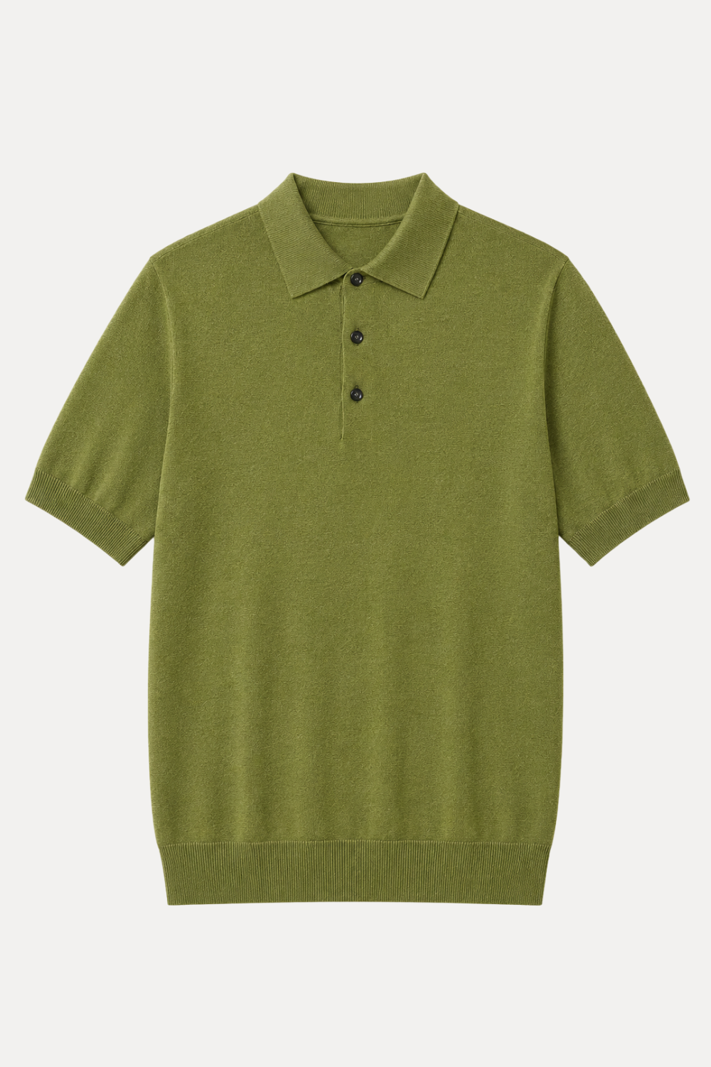 Polo T Shirt di Cotone Organico e Seta