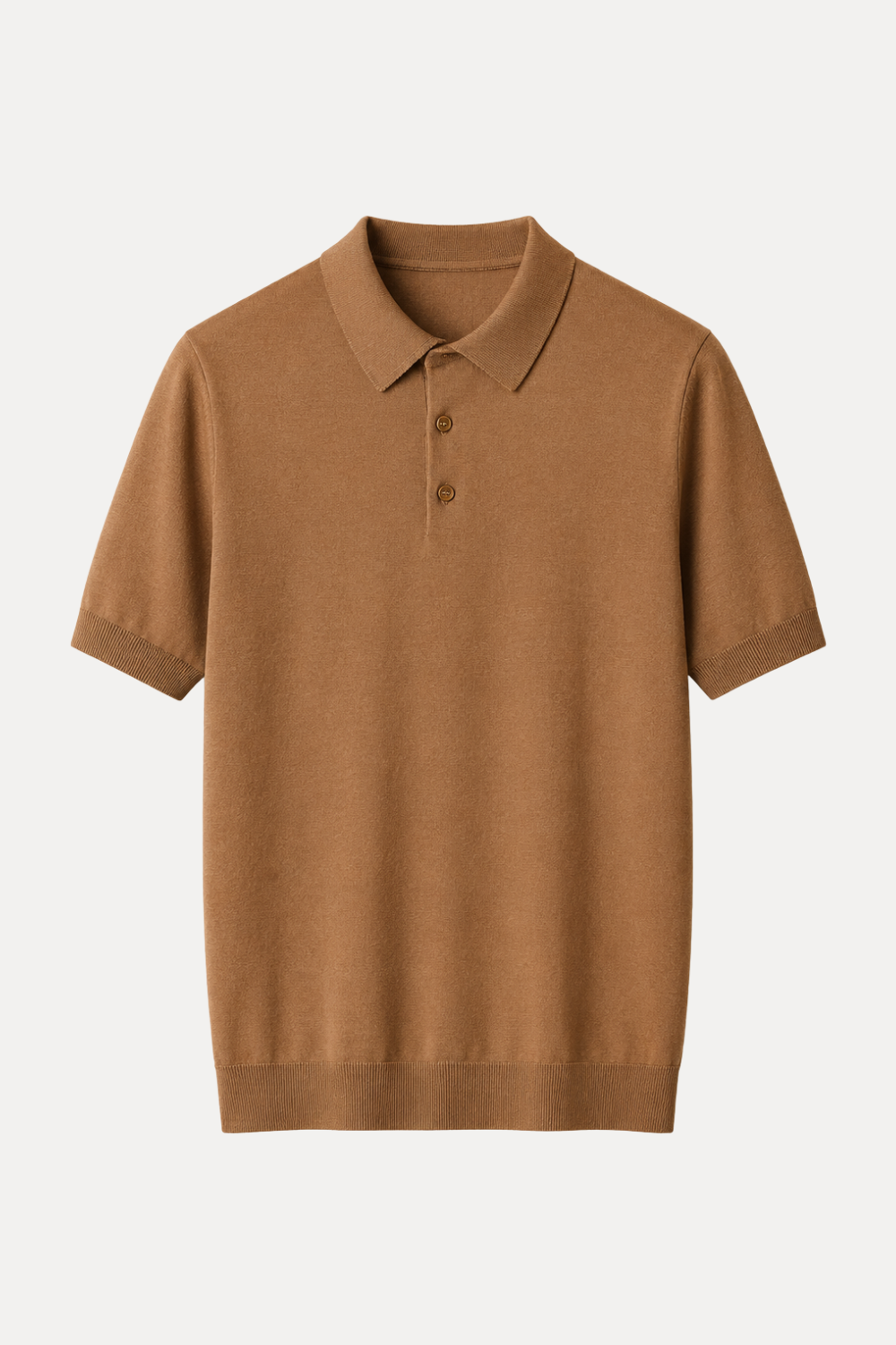 Polo T Shirt di Cotone Organico e Seta