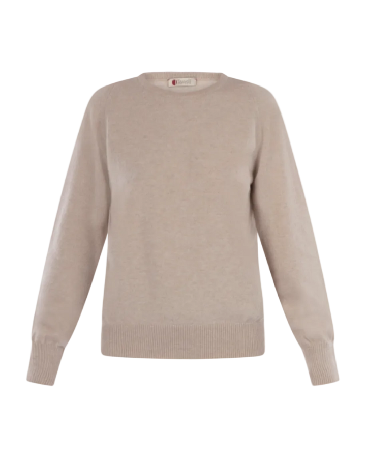 Girocollo con Spalla a Sella di Cashmere e Merinos