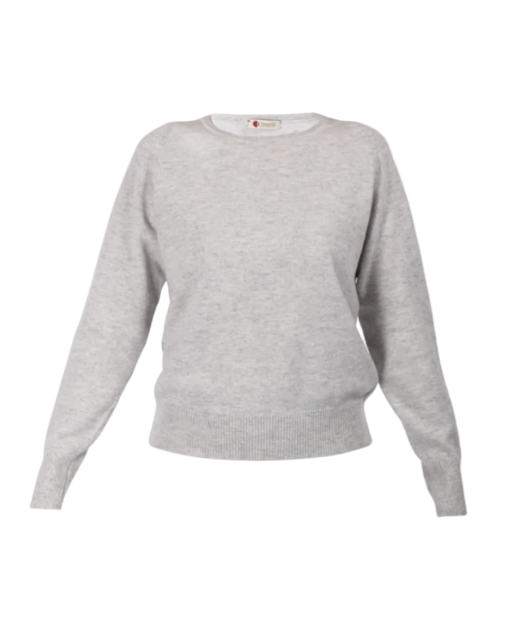 Girocollo con Spalla a Sella di Cashmere e Merinos