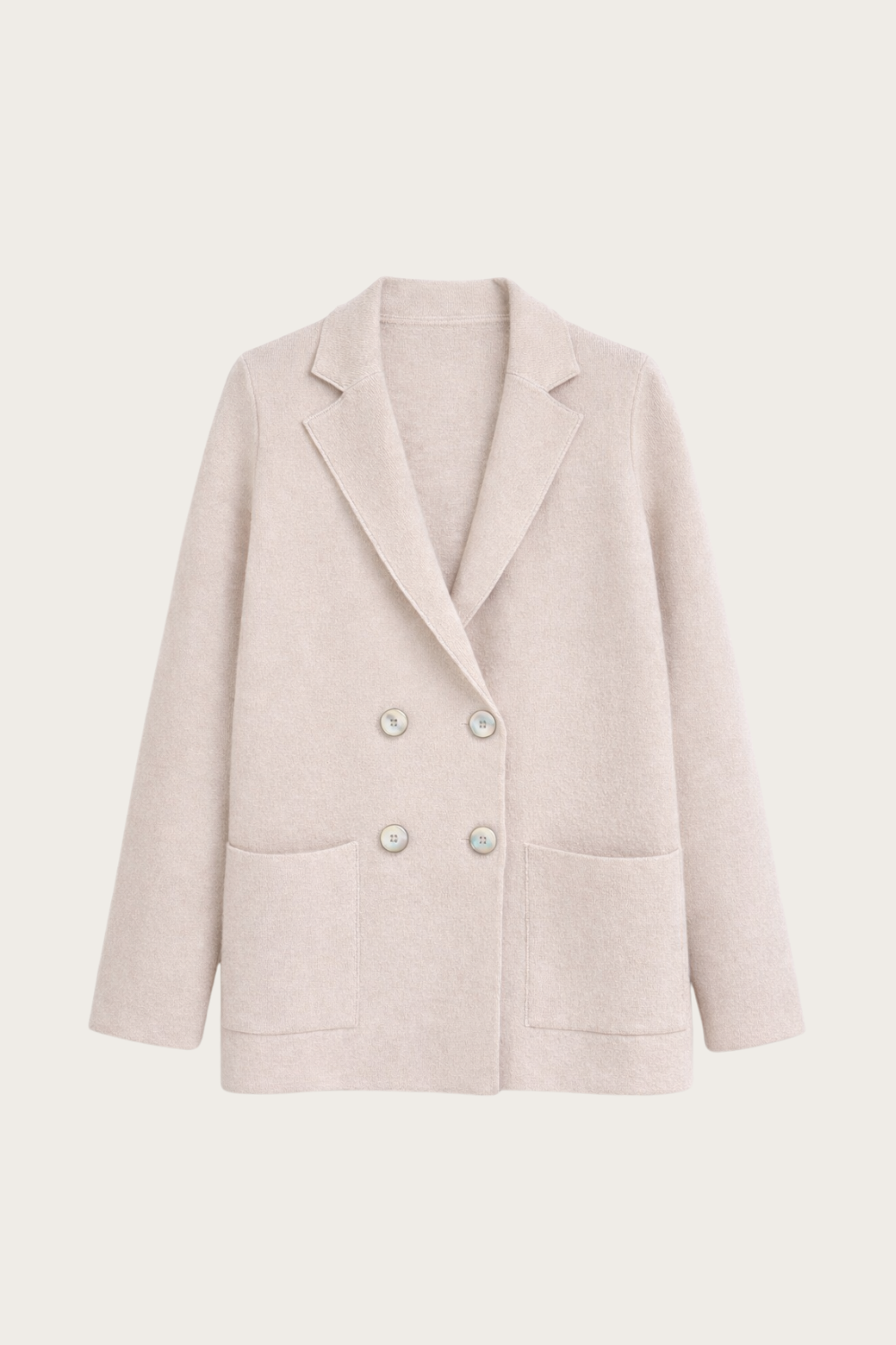 Giacca Doppiopetto di Lana Merinos e Cashmere