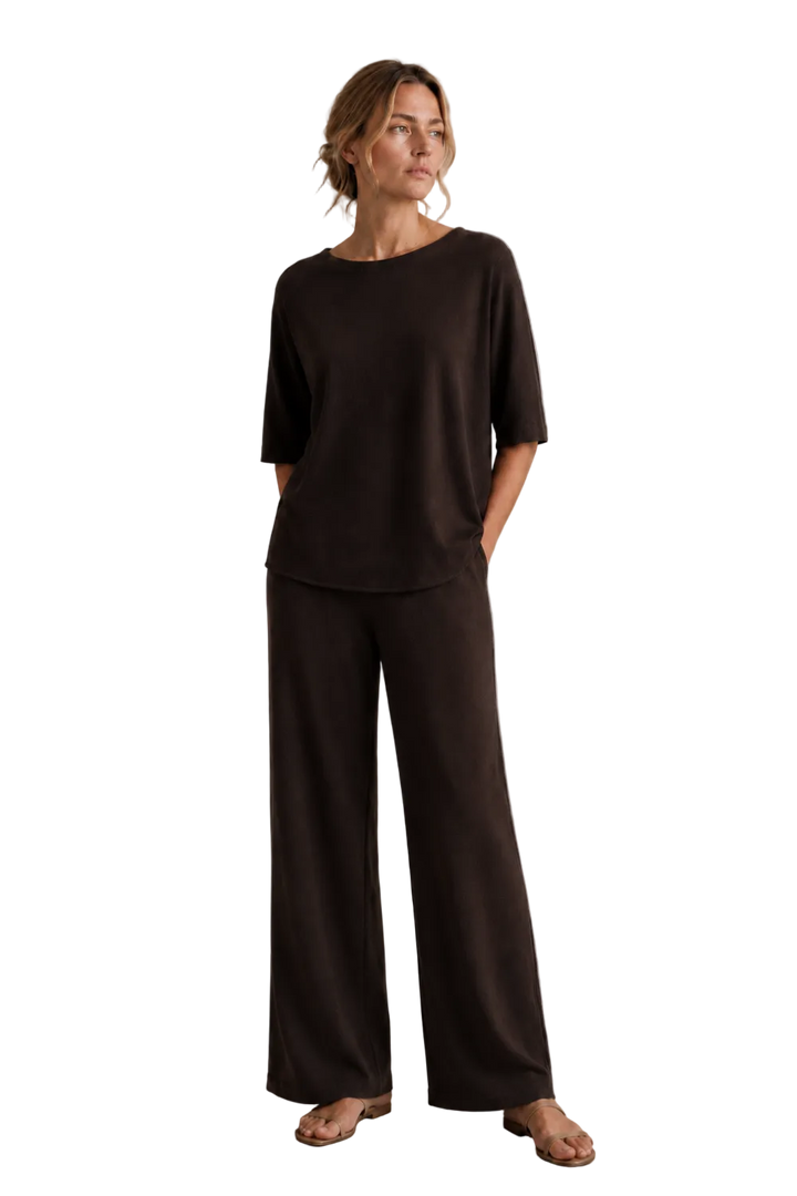 Pantaloni Palazzo di Lana Merinos e Seta