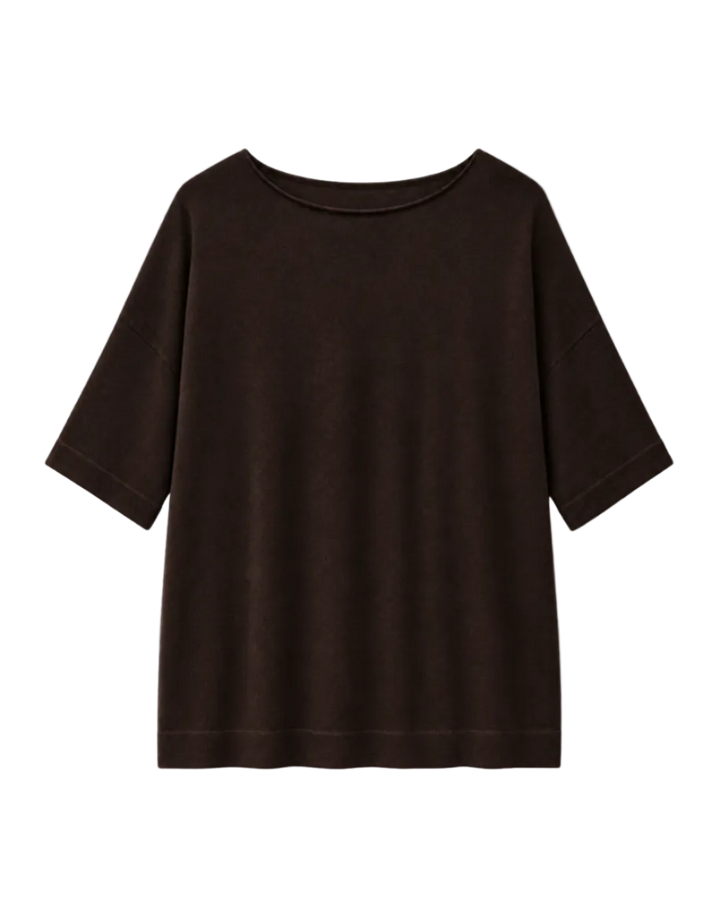 Maxi T-shirt di Lana Merinos e Seta