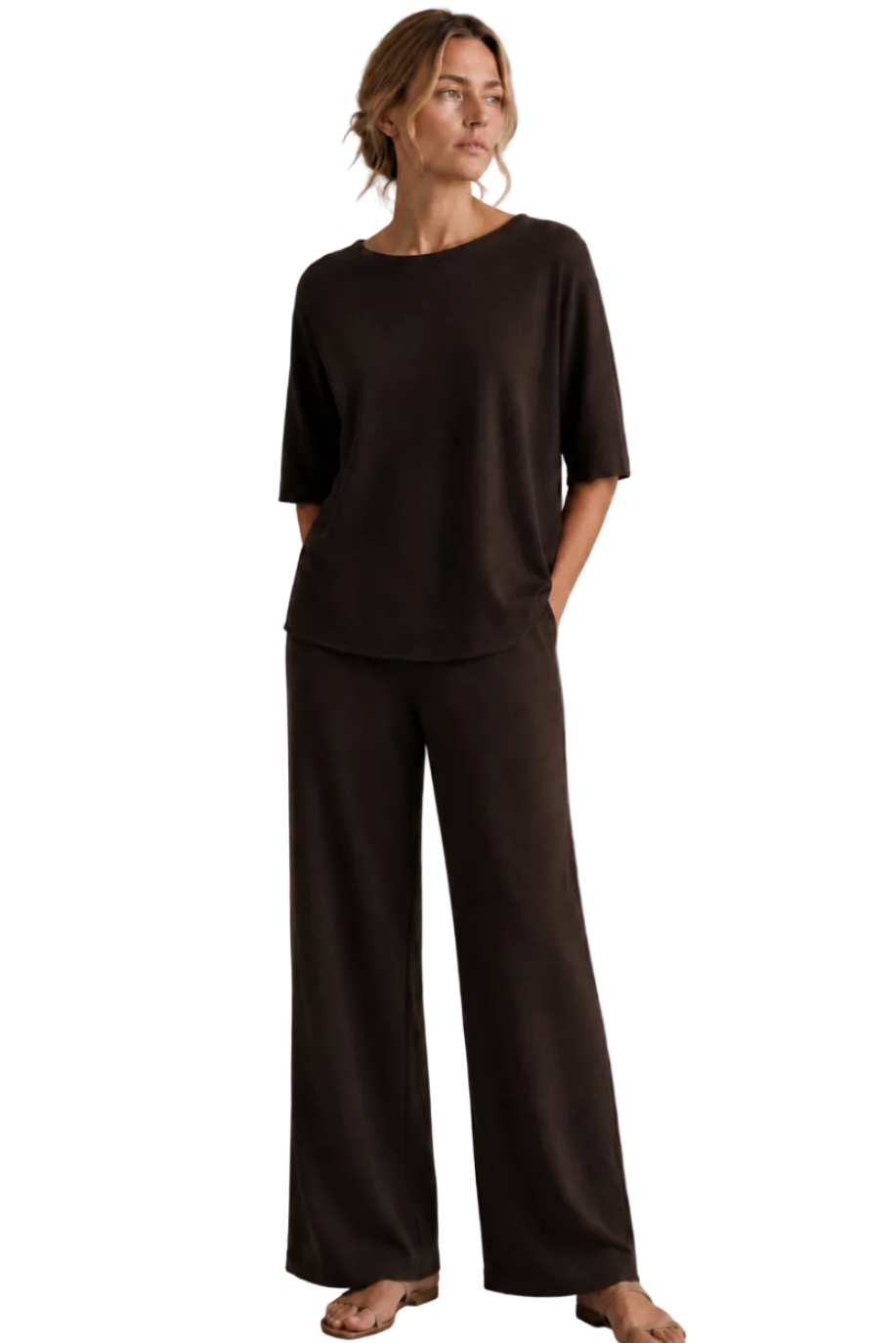 Maxi T-shirt di Lana Merinos e Seta